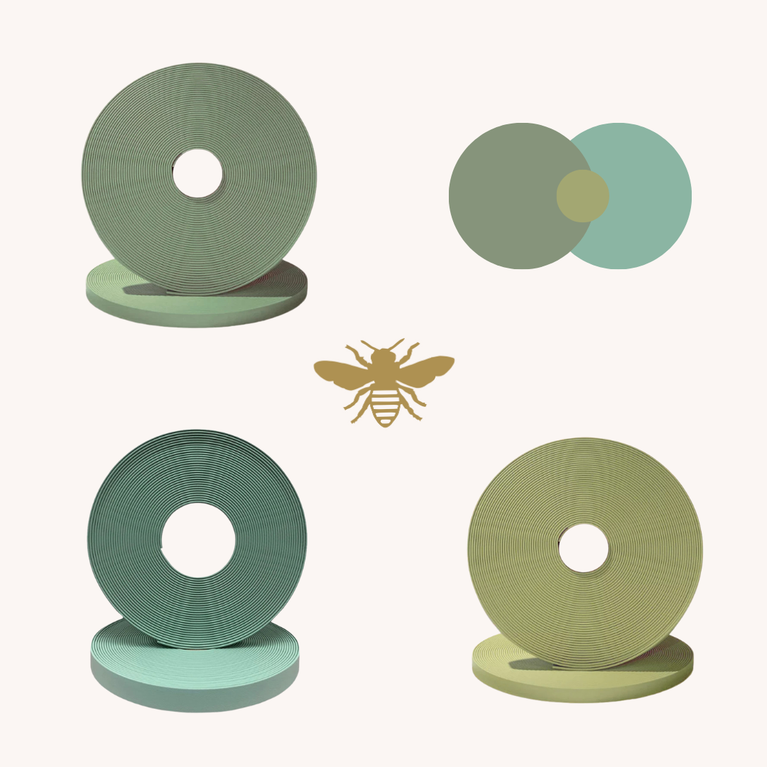 Foggy Green and Sage Dog Collar