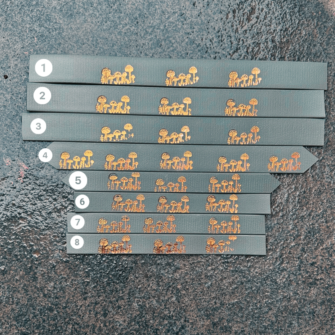 Copper mushroom collars SECONDS