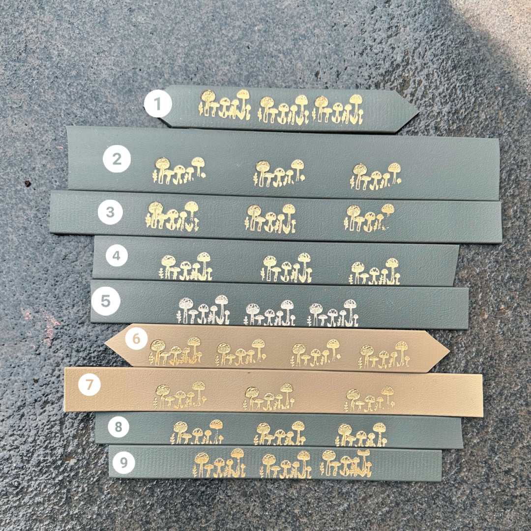 Gold mushroom collars SECONDS