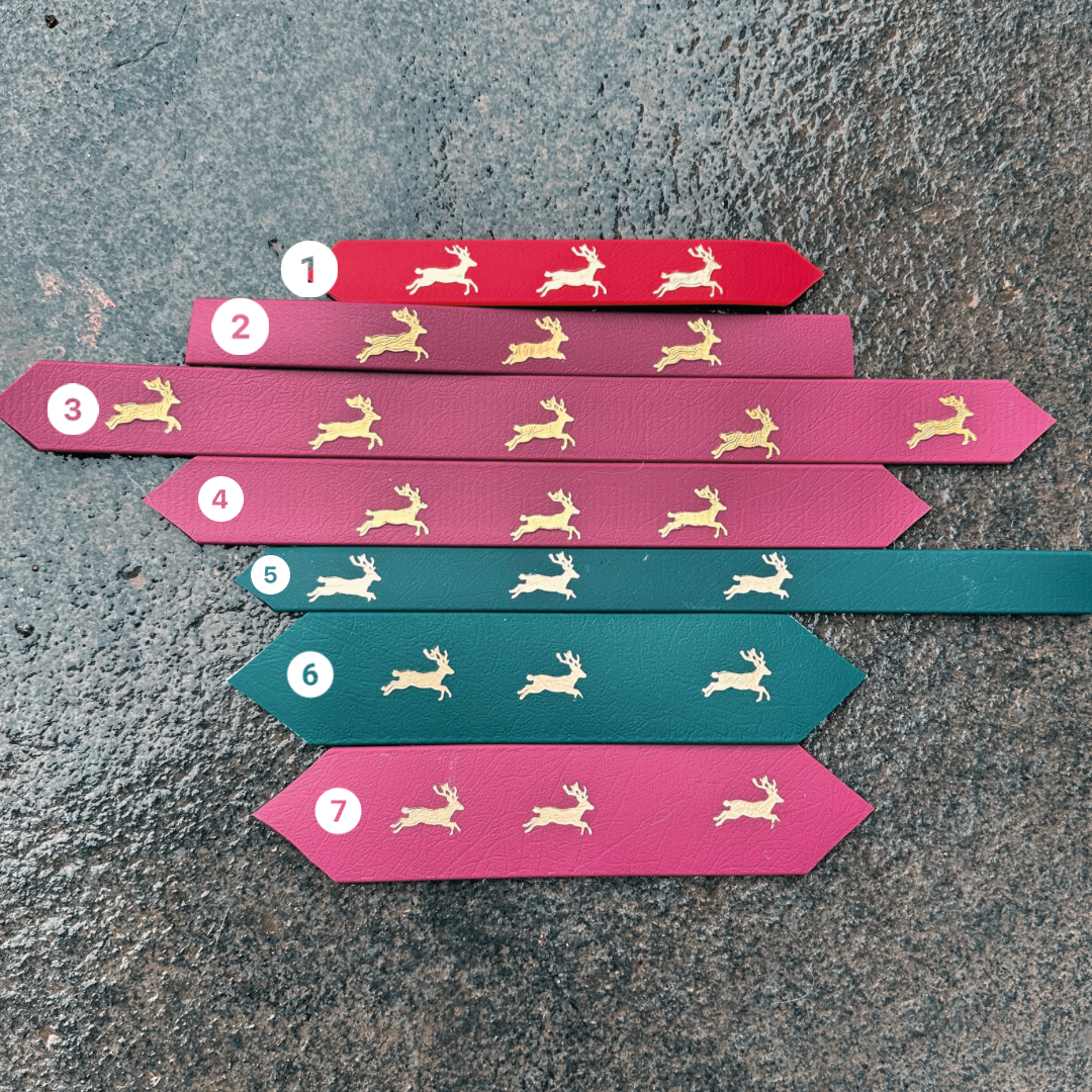 Festive reindeer collars SECONDS