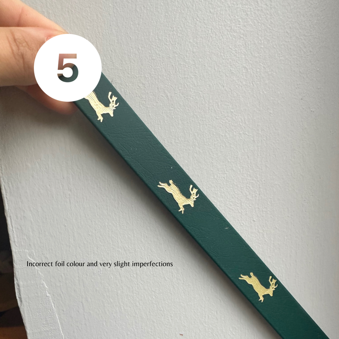 Festive reindeer collars SECONDS