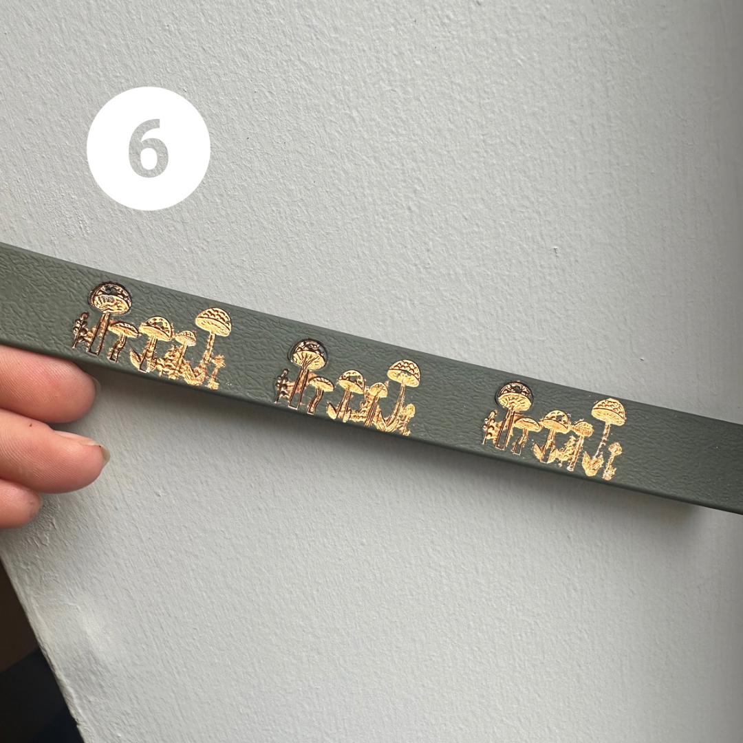Copper mushroom collars SECONDS