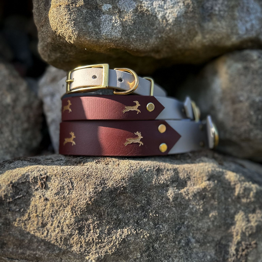Gold Deer Dog Collars