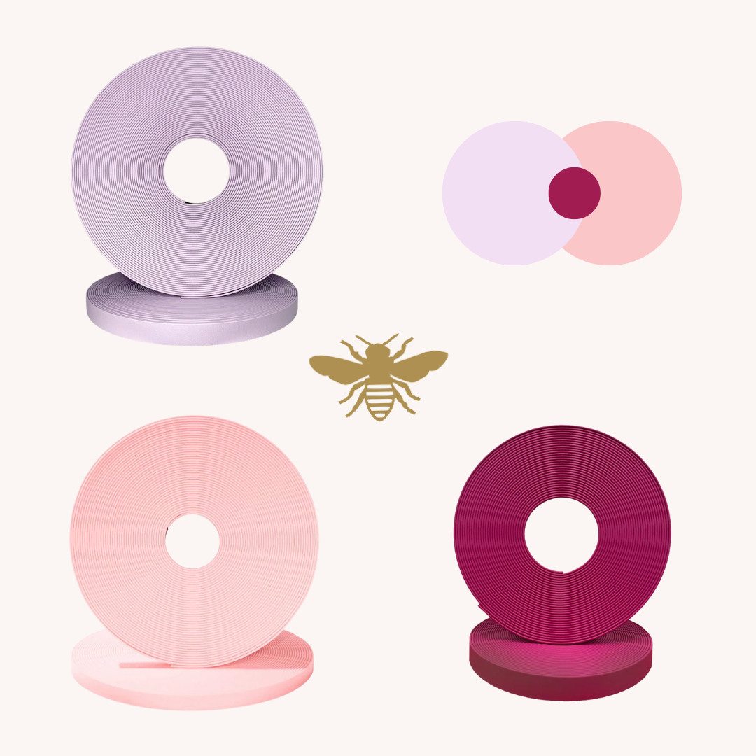 Lilac and Dusty Light Pink Dog Collar