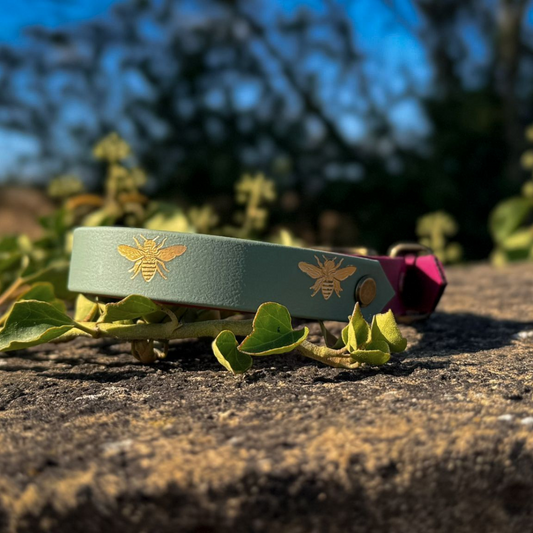 Merlot Gold Bee Collars