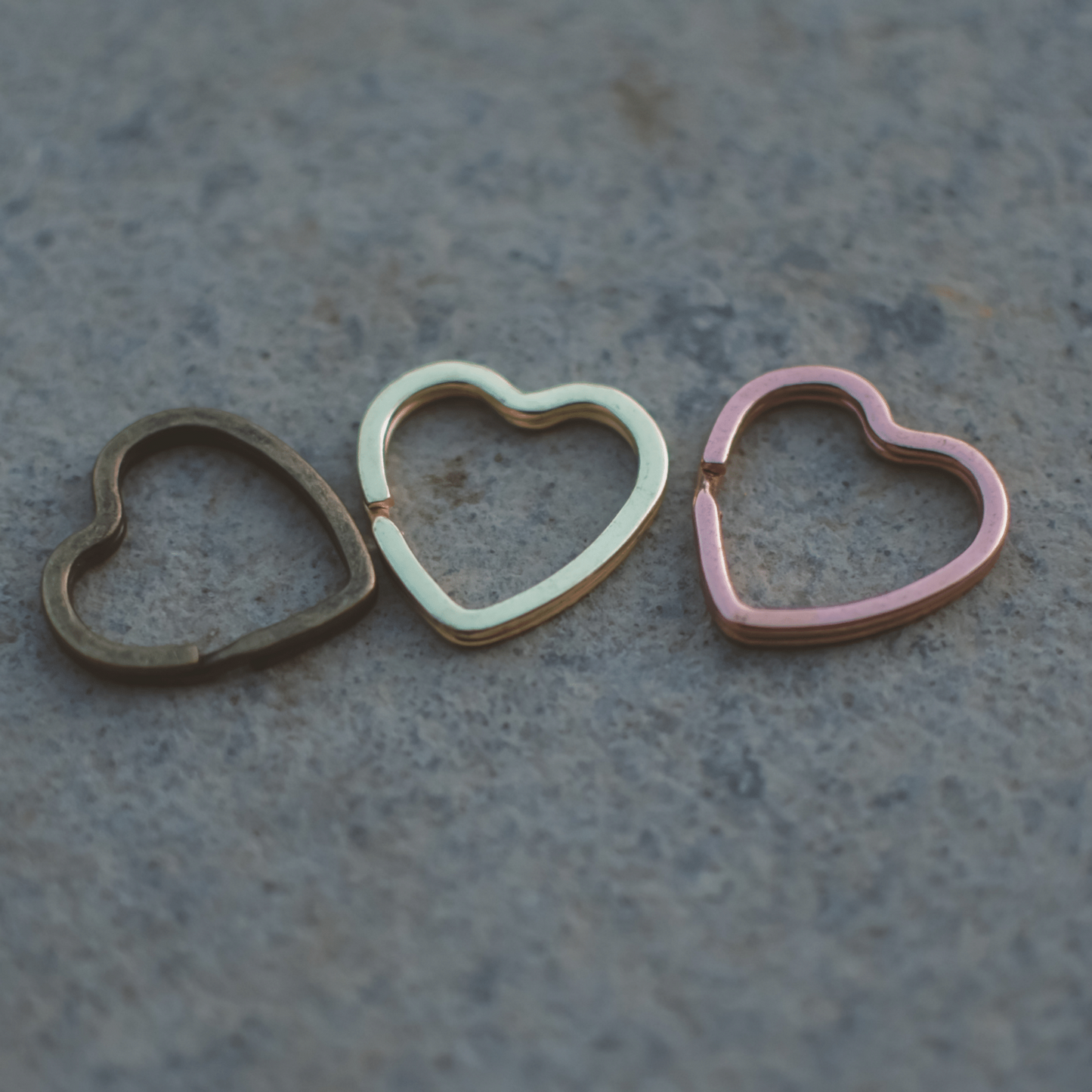 Heart Split Rings