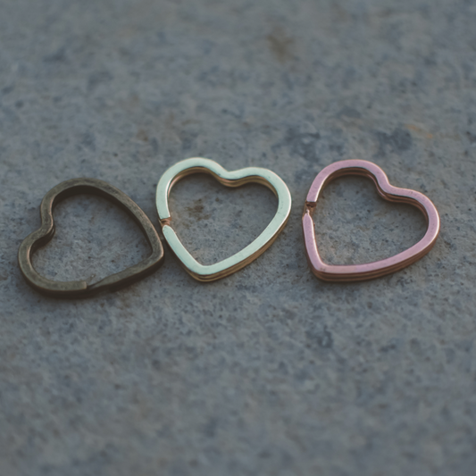 Heart Split Rings