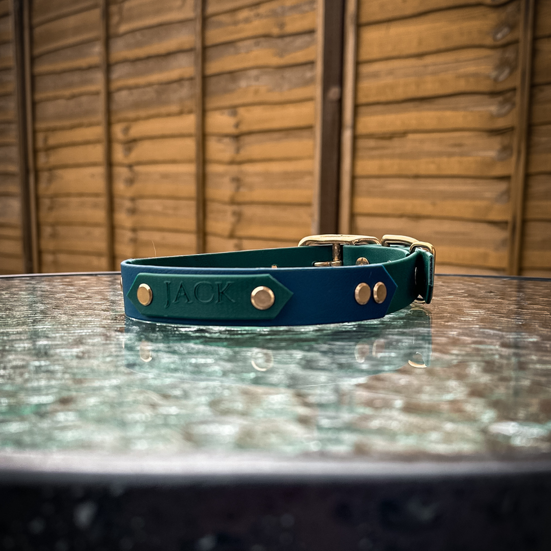 Hunter Green & Navy collars