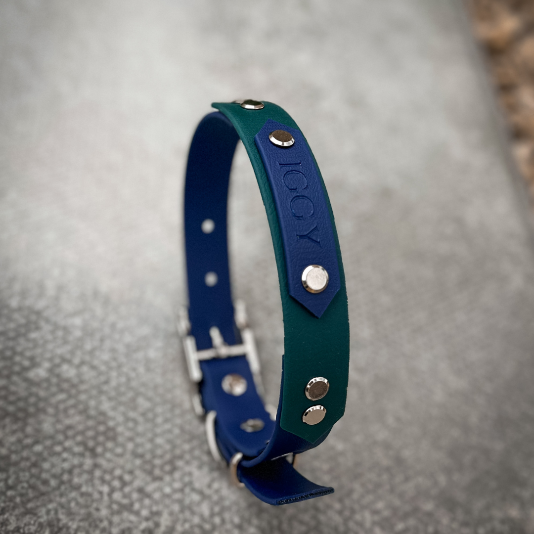 Hunter Green & Navy collars