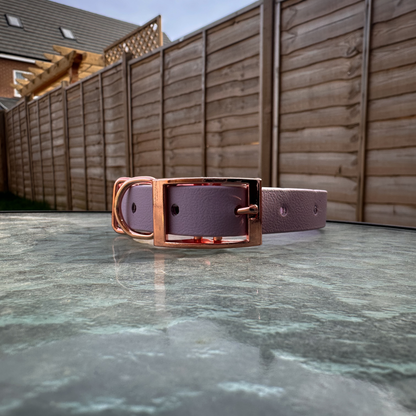 Lilac and Dusty Light Pink Dog Collar