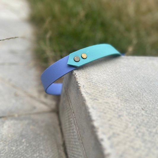 Ready to Ship: Dusty Turquoise & Periwinkle Two Tone Collars