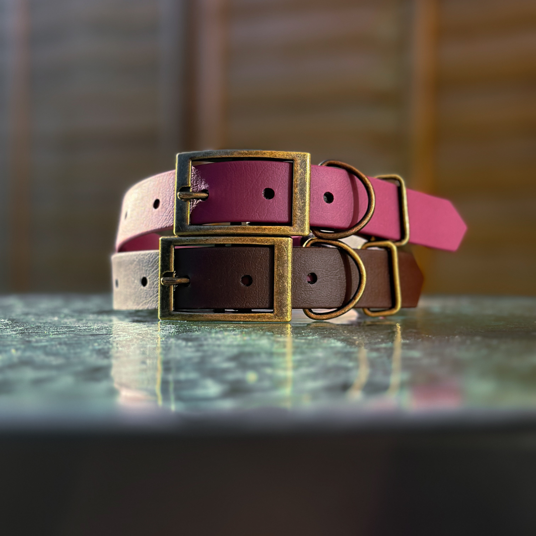 Merlot and Dark Chocolate Brown Collars