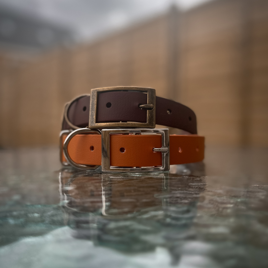 Saddle Brown & Burnt Orange Collars