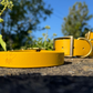 Mustard Embossed Bee Collar