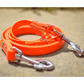 Orange Dog Lead with Two Clips